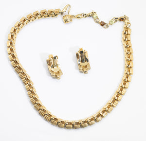 Vintage Signed Bogoff Necklace & Earrings Set - JD11180