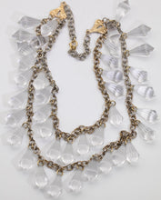 Load image into Gallery viewer, Vintage Cut Lucite Drop Necklace  - JD11188
