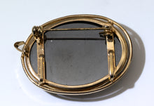 Load image into Gallery viewer, Victorian Gold-Filled Black Glass Stone Pin - JD11175