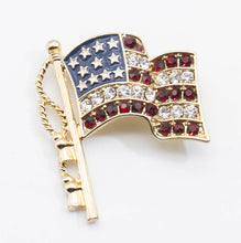 Load image into Gallery viewer, Vintage Napier American Flag Pin - JD11133