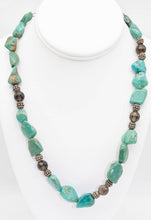 Load image into Gallery viewer, Vintage Turquoise and Sterling Silver Necklace  - JD11122