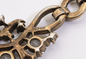 Signed Vintage Trifari Pendant Necklace - JD11214