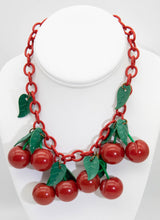 Load image into Gallery viewer, Vintage Deco 1930s All Original Bakelite Cherries Necklace - JD10808