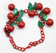 Load image into Gallery viewer, Vintage Deco 1930s All Original Bakelite Cherries Necklace - JD10808