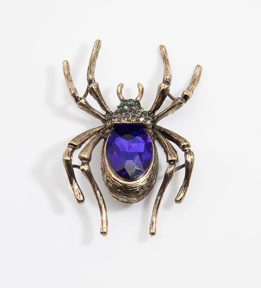 Vintage Sterling Detailed Blue Spider Pin - JD10609 – Connie