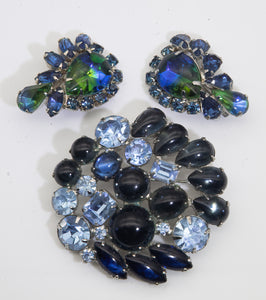 Vintage Weiss Pin and Vintage Earrings - JD10730