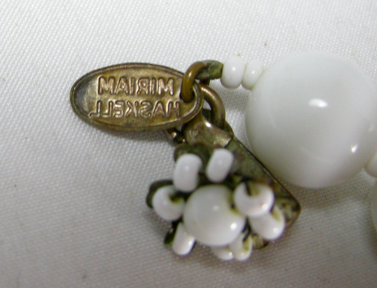 Miriam Haskell. Japanese glass pearls, cream, 07193, 8mm, vintage jewelry  supplies, glass pearls, vintage beads, vintage pearls, cream, baroque pearls,  jewelry making, jewelry history, Haskell, B'sue Boutiques, vintage beads,  Japanese pearls