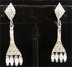 Vintage Clear Rhinestone Earrings