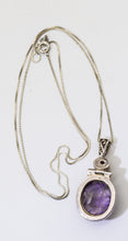 Load image into Gallery viewer, Vintage Sterling Silver Amethyst Scarab with Real Amethyst Stones  - JD11305