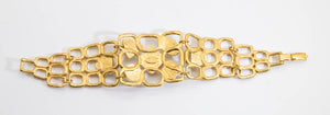 Vintage Signed Avon Gold Tone Fashion Bracelet  - JD11052
