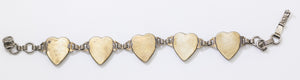 Vintage Collectible Butterfly Wing Heart Shaped Bracelet - JD11300