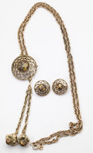 Load image into Gallery viewer, Vintage Signed Celebrity Necklace &amp; Earrings Set - JD11242