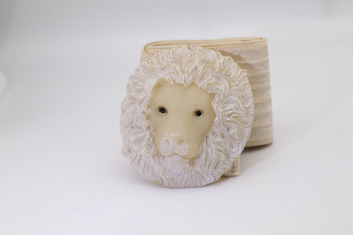 Charmant Belt Lion’s Head Buckle with A Wide Stretch Belt - JD11241