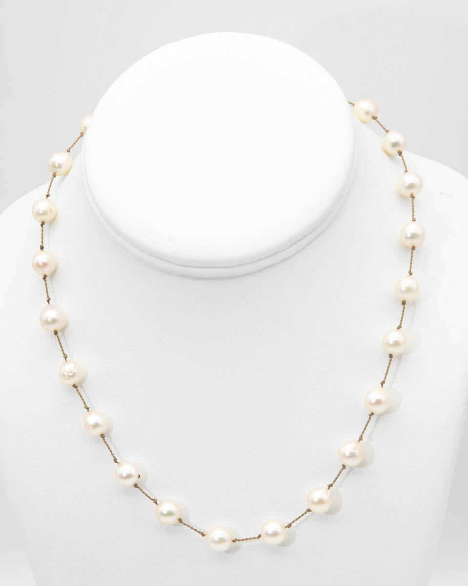 Vintage Cultured Pearl Necklace - JD11080