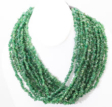 Load image into Gallery viewer, Vintage Gerda Lyngard 15 Rows of Emerald with Black Ebony Closure - JD11312