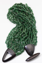 Load image into Gallery viewer, Vintage Gerda Lyngard 15 Rows of Emerald with Black Ebony Closure - JD11312