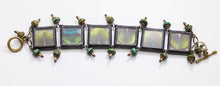 Load image into Gallery viewer, Artistic Vintage Peacock Feather Glass Bracelet - JD11141