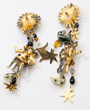 Load image into Gallery viewer, Pierced Vintage Lunch at the Ritz Famous Gemini Earrings - JD11225