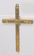 Load image into Gallery viewer, Faux Gold Vintage Large Cross Pendant  - JD11278