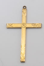 Load image into Gallery viewer, Faux Gold Vintage Large Cross Pendant  - JD11278