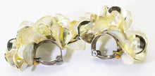 Load image into Gallery viewer, 1970s Lucite Clip Petal Earrings - JD11176