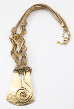 Load image into Gallery viewer, Vintage 1970s Brass Necklace  - JD11282