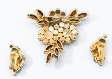 Load image into Gallery viewer, Vintage Highly Collectible Hobé Pin and Earring Set   - JD11271 - SOLD OUT