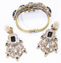 Load image into Gallery viewer, Vintage Husar D. Earring and Clamper Bracelet Set  - JD11274