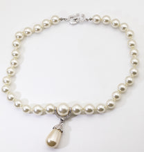 Load image into Gallery viewer, Signed Vintage KJL Pearl Drop Necklace - JD11232