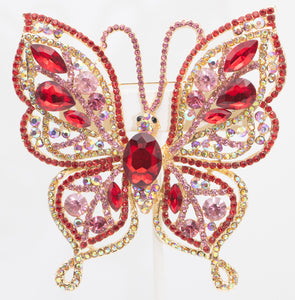 Immense Rhinestone Butterfly Pin  - JD11280