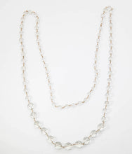 Load image into Gallery viewer, Vintage Clear Bezeled Crystal Bead Necklace - JD11087