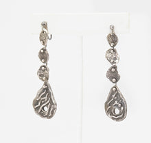 Load image into Gallery viewer, Vintage Silver Tone Dangle Earrings - JD11085