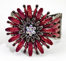 Load image into Gallery viewer, Signed SDLZ Huge Purple Flower Bracelet - JD11167