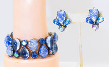 Load image into Gallery viewer, Vintage Signed Regency Collectible Glacial Ice Bracelet and Earring Set - JD11309