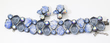 Load image into Gallery viewer, Vintage Signed Regency Collectible Glacial Ice Bracelet and Earring Set - JD11309