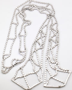 Vintage 1950s Rhinestone Lariat - JD11230