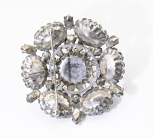 Load image into Gallery viewer, Schreiner Moonstone &amp; White Domed Flower Pin  - JD11163 SOLD OUT