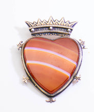 Load image into Gallery viewer, Vintage Scottish Sterling Agate Pin - JD11125