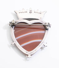 Load image into Gallery viewer, Vintage Scottish Sterling Agate Pin - JD11125