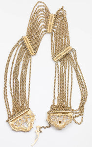 Vintage Festoon Dagger Clasp Chain Necklace - JD11148