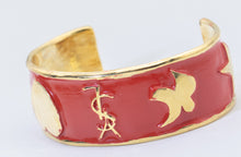 Load image into Gallery viewer, Vintage Yves Saint Laurent Red Enamel Cuff  - JD11275 - SOLD OUT