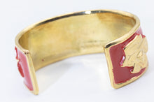 Load image into Gallery viewer, Vintage Yves Saint Laurent Red Enamel Cuff  - JD11275 - SOLD OUT