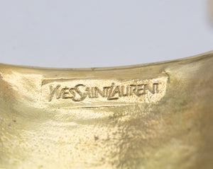 Vintage Yves Saint Laurent Red Enamel Cuff  - JD11275