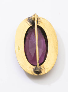 Vintage Robert Lee Morris Amethyst Glass Pin - JD11120