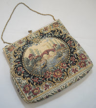 Load image into Gallery viewer, Vintage 1920s Water Under The Bridge Tapestry Bag