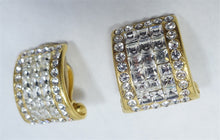 Load image into Gallery viewer, Vintage Signed Jarin Clear Rhinestone Earrings