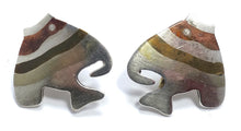 Load image into Gallery viewer, Vintage Art Deco 1930s Sterling Silver Fish Earrings - Sil-3061