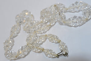 Vintage Art Deco 1920s Faceted Crystals Necklace