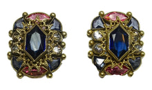 Load image into Gallery viewer, Art Deco 1930s Vintage Signed Sandor Multi-Color Crystals Earrings