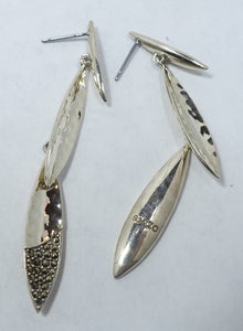 Vintage Sterling Silver & Marcasites Drop Earrings